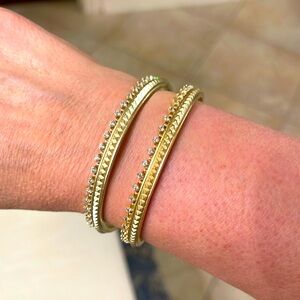 Two Kendra Scott gold bracelets